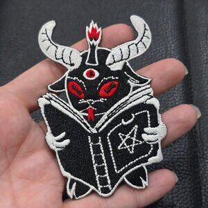 Killstar ✦ Fully Booked Patch ✦ Occult Cute Demon Reading Embroidered OS